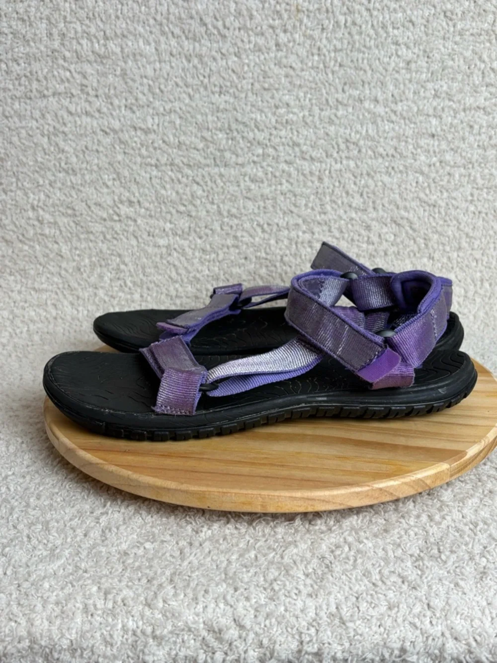 Teva Sandals Womens 7 Purple Black Hurricane 3 Strappy Open Toe Sport Shoe